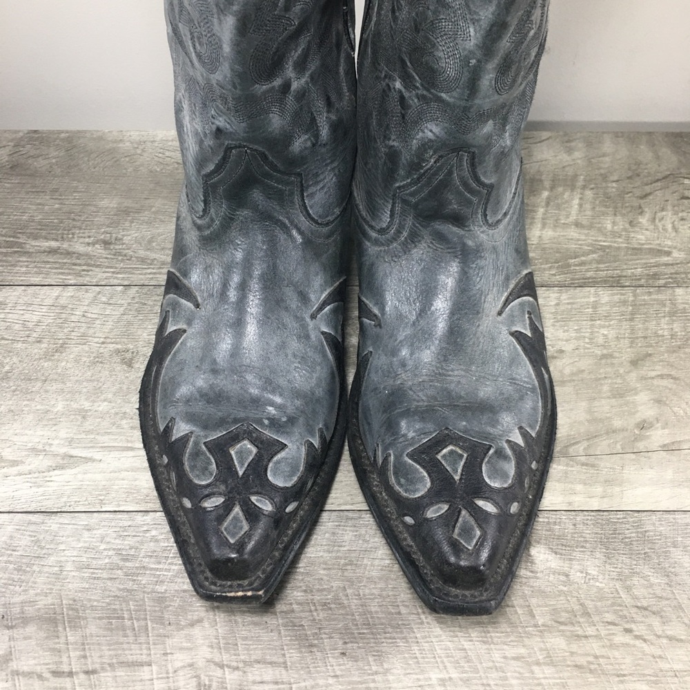 Mens MoonShine Brad Paisley Spirit Cowboy Western Distressed Leather Boots 9.5 - Picture 5 of 12